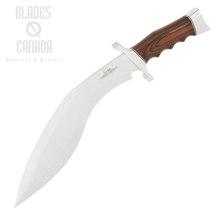 Gil Hibben Kukri Fighter Knife, Pakkawood, Leather Sheath, GH5095